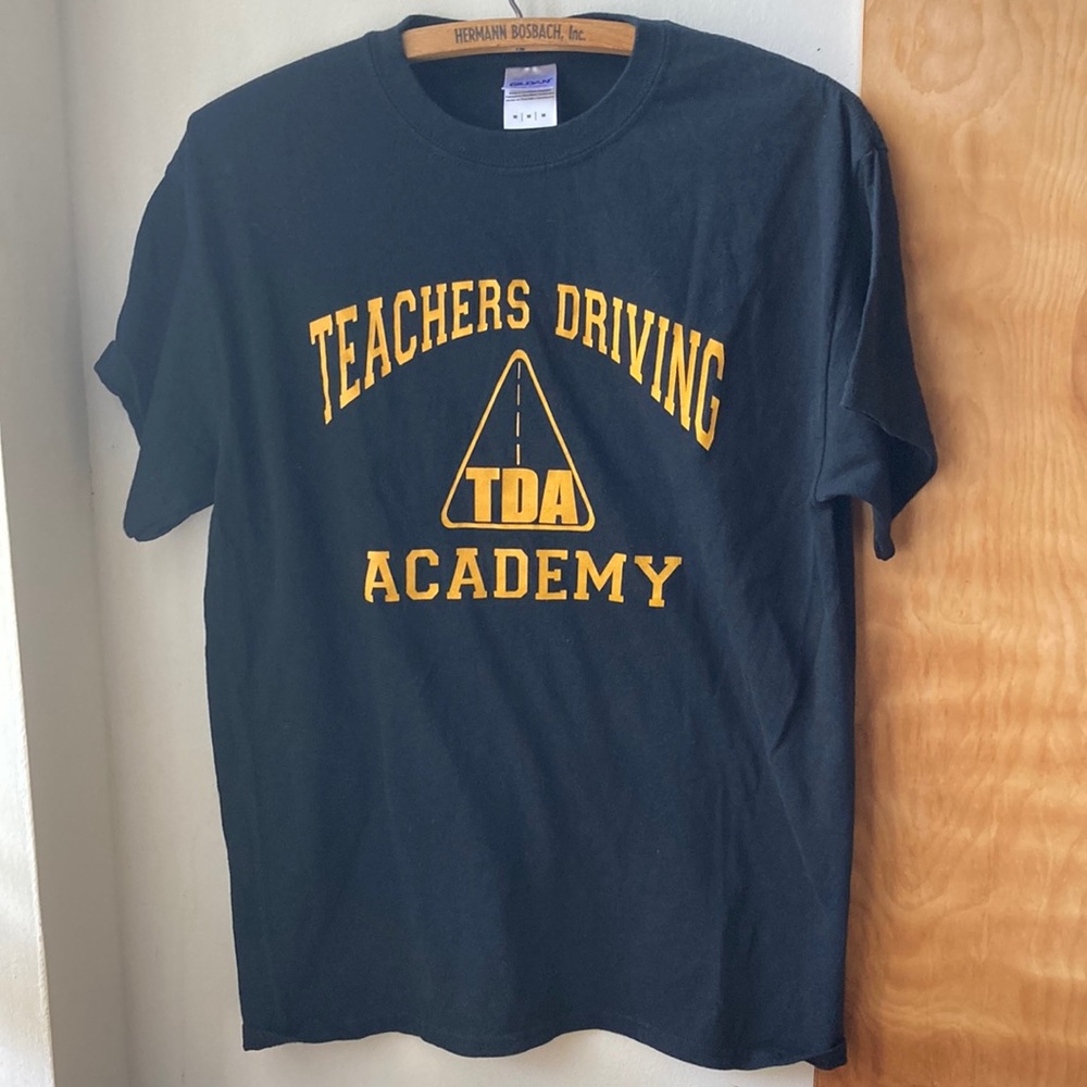 90s Gildan black cotton Teachers Driving Academy tee size M